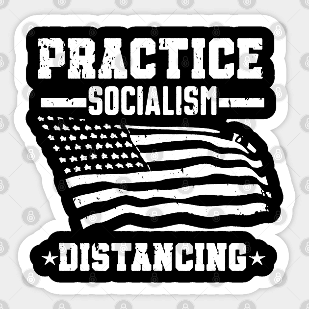 Practice Socialism Distancing Sticker by irvanelist